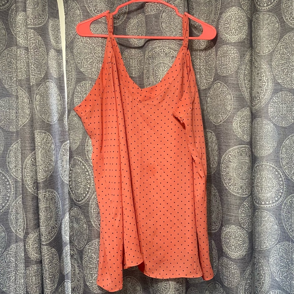 Torrid chiffon polka dotted cami
